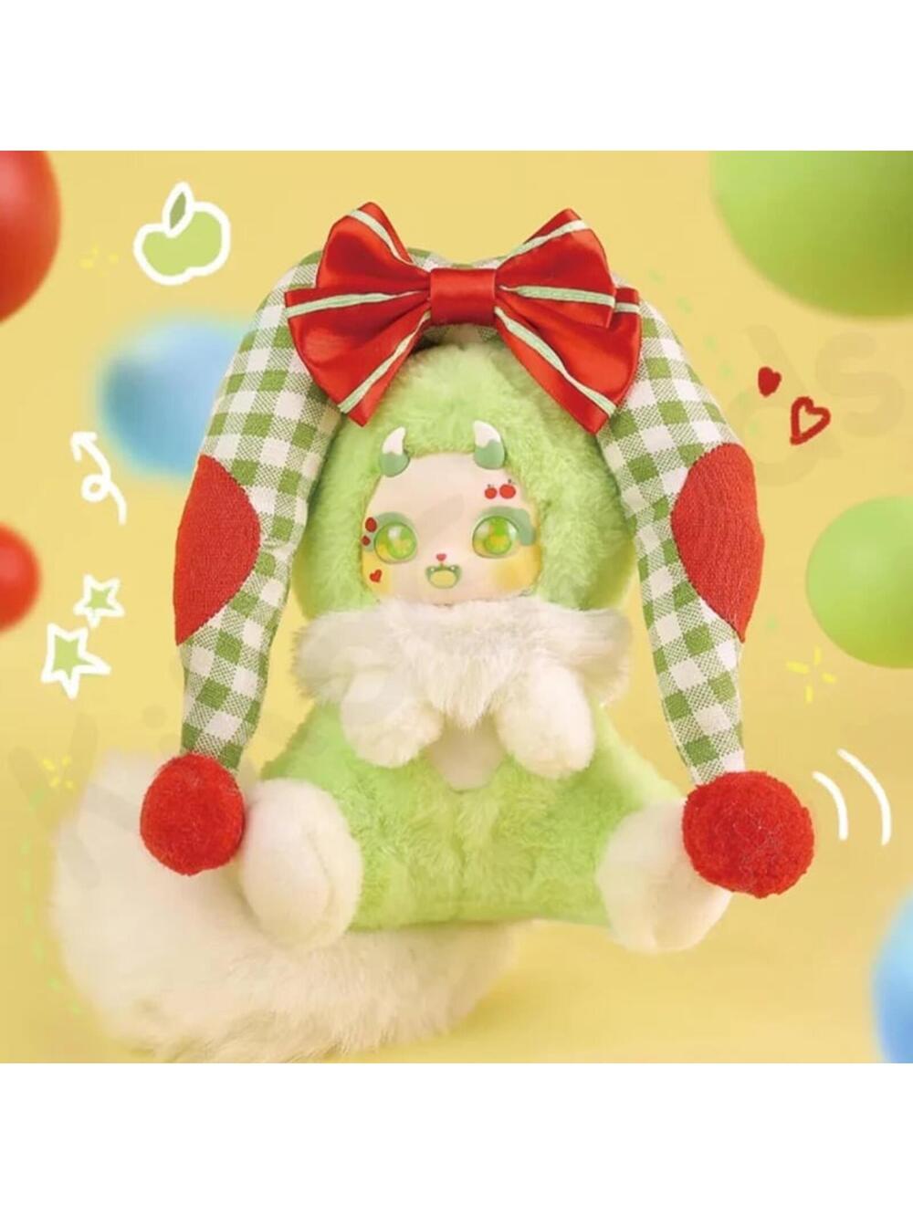 Boboco Enigma Wonderland Surprise Express Green Plush Bunny Confirmed Blind Box